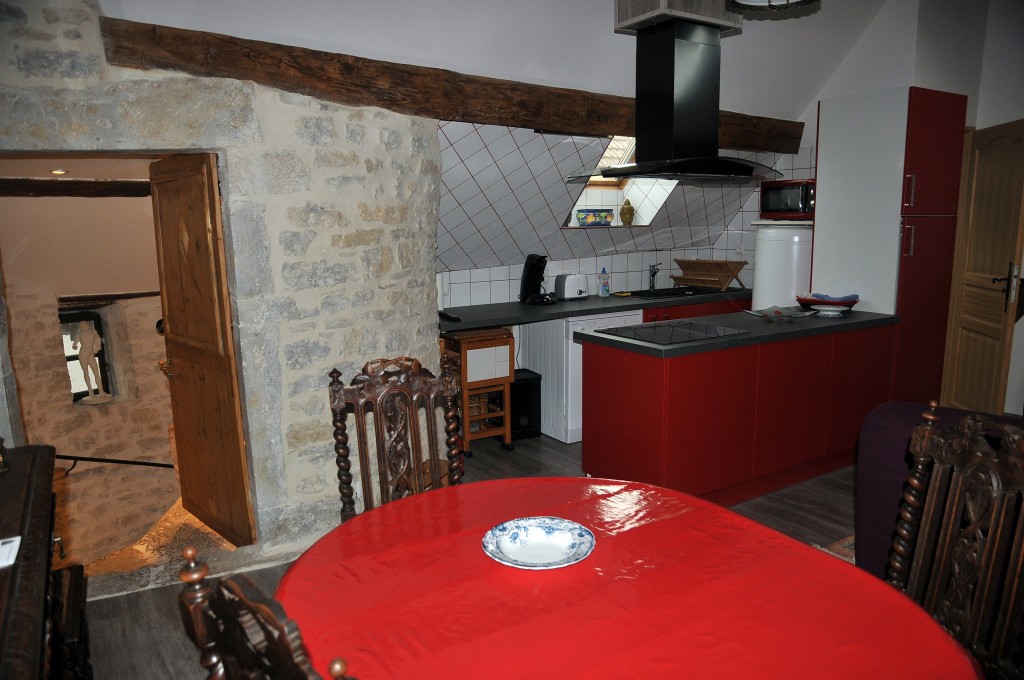 Séjour avec cuisine